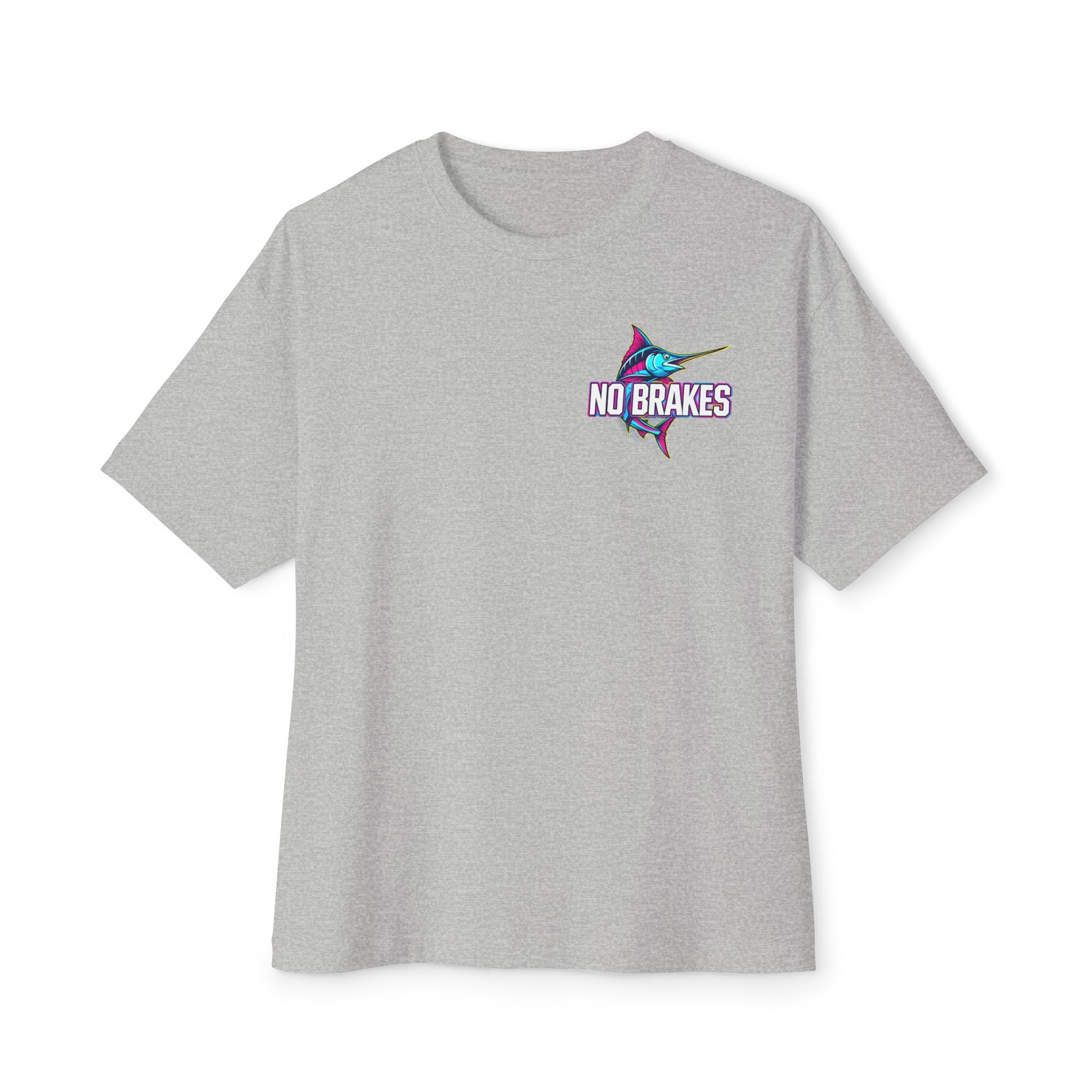 No Brakes Rainbow Swordfish Logo T-Shirt – Signature Front Hit Edition