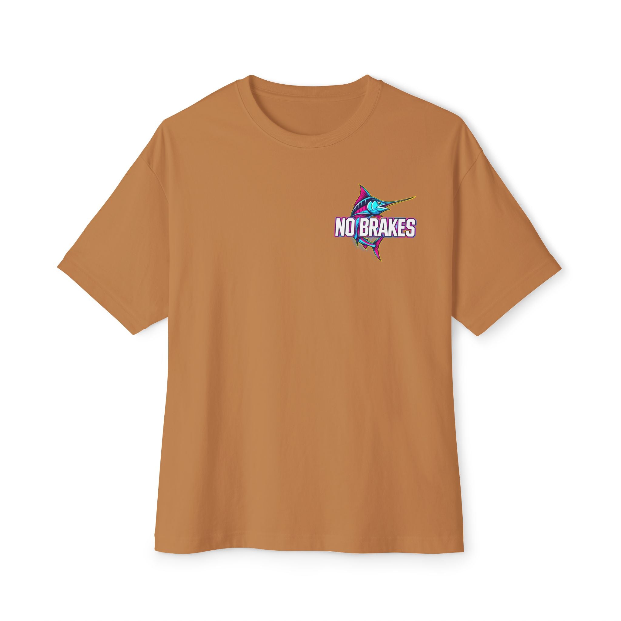 No Brakes Rainbow Swordfish Logo T-Shirt – Signature Front Hit Edition