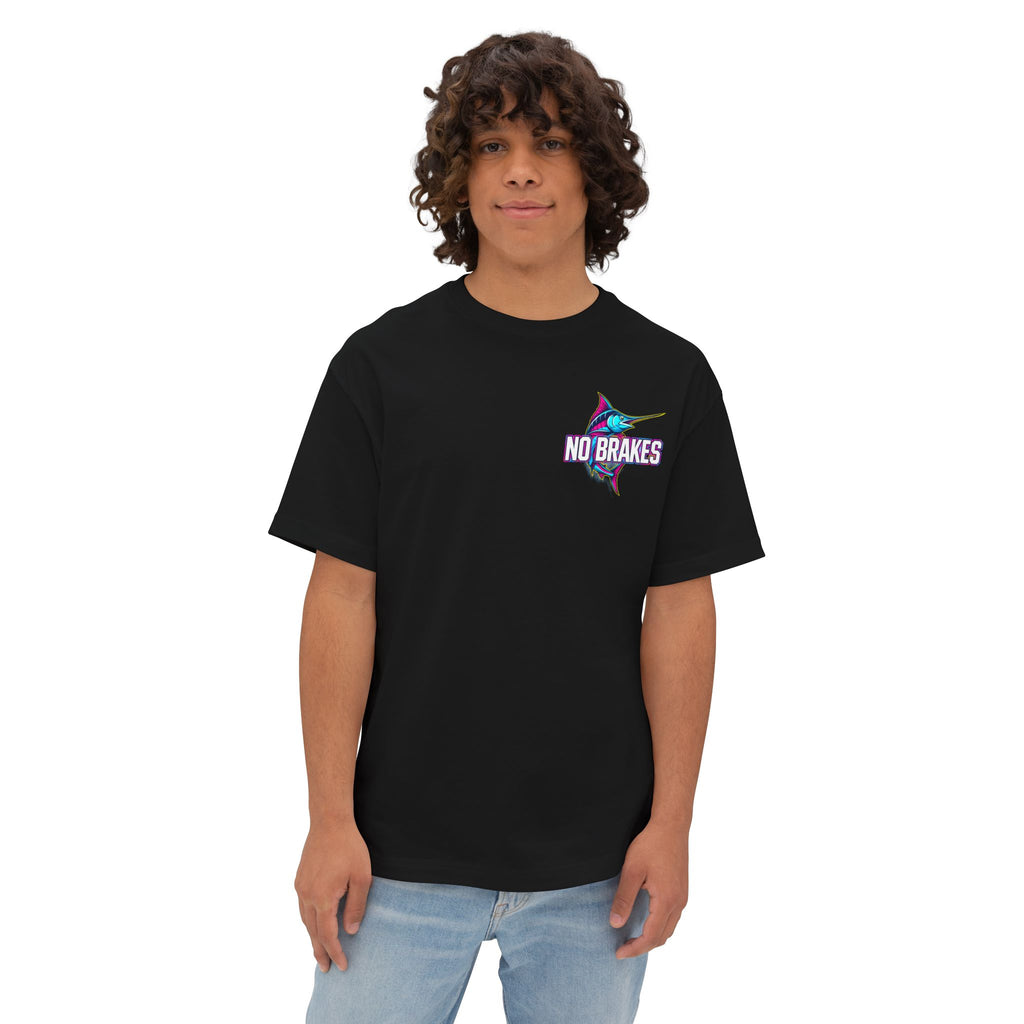 No Brakes Rainbow Swordfish Logo T-Shirt – Signature Front Hit Edition