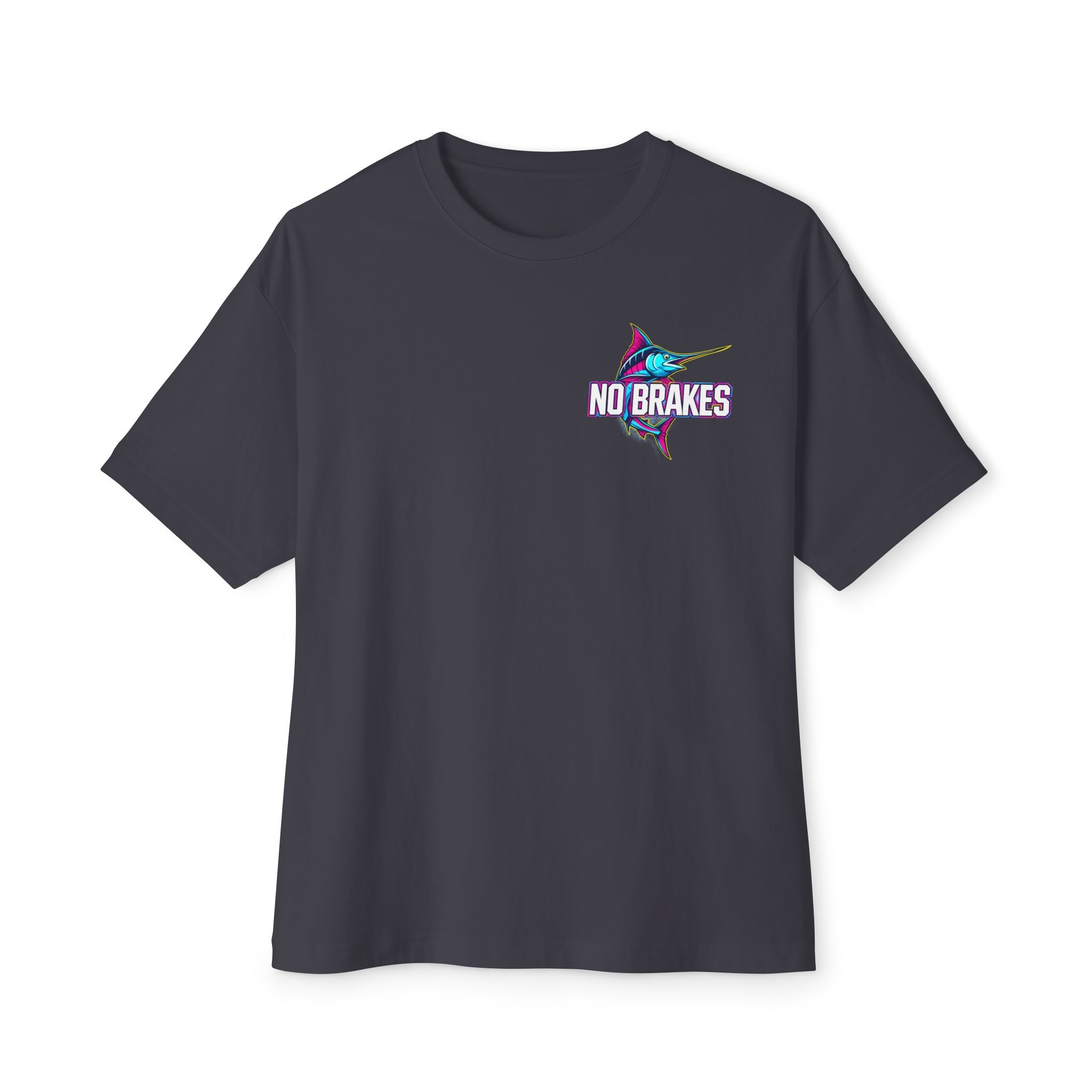 No Brakes Rainbow Swordfish Logo T-Shirt – Signature Front Hit Edition