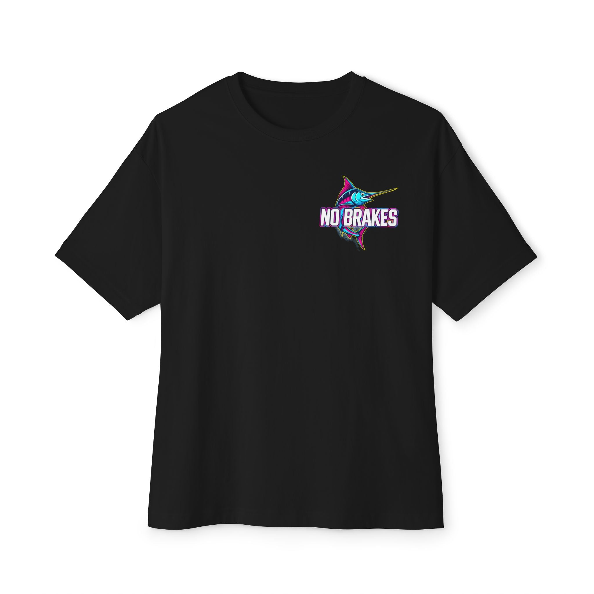 No Brakes Rainbow Swordfish Logo T-Shirt – Signature Front Hit Edition